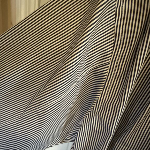 BIG & TALL LUXURY Comme des Garçons Shirt White/Blue Geometric Stripe Size 3XL - Picture 15 of 15